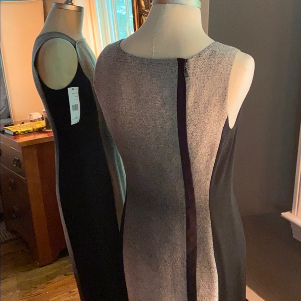 Lafayette 148 Sleeveless Mixed Media Dress, size 2 - Picture 4 of 7